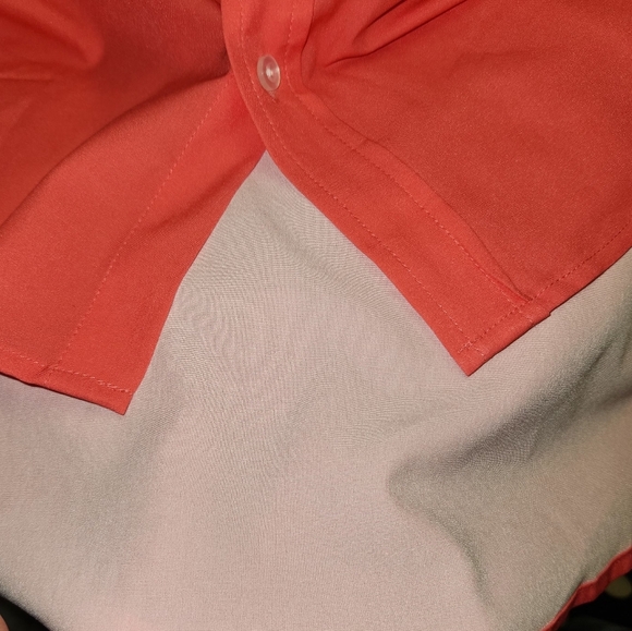 MAVRANS NEON CORAL GAME WEEKEND BUTTOON DOWN SHORT SLEEVE SHIRT SIZE XL - Picture 11 of 13